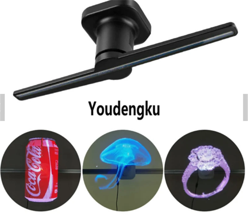 3d светодиодный вентилятор голограмма рекламный для проектора голографическая