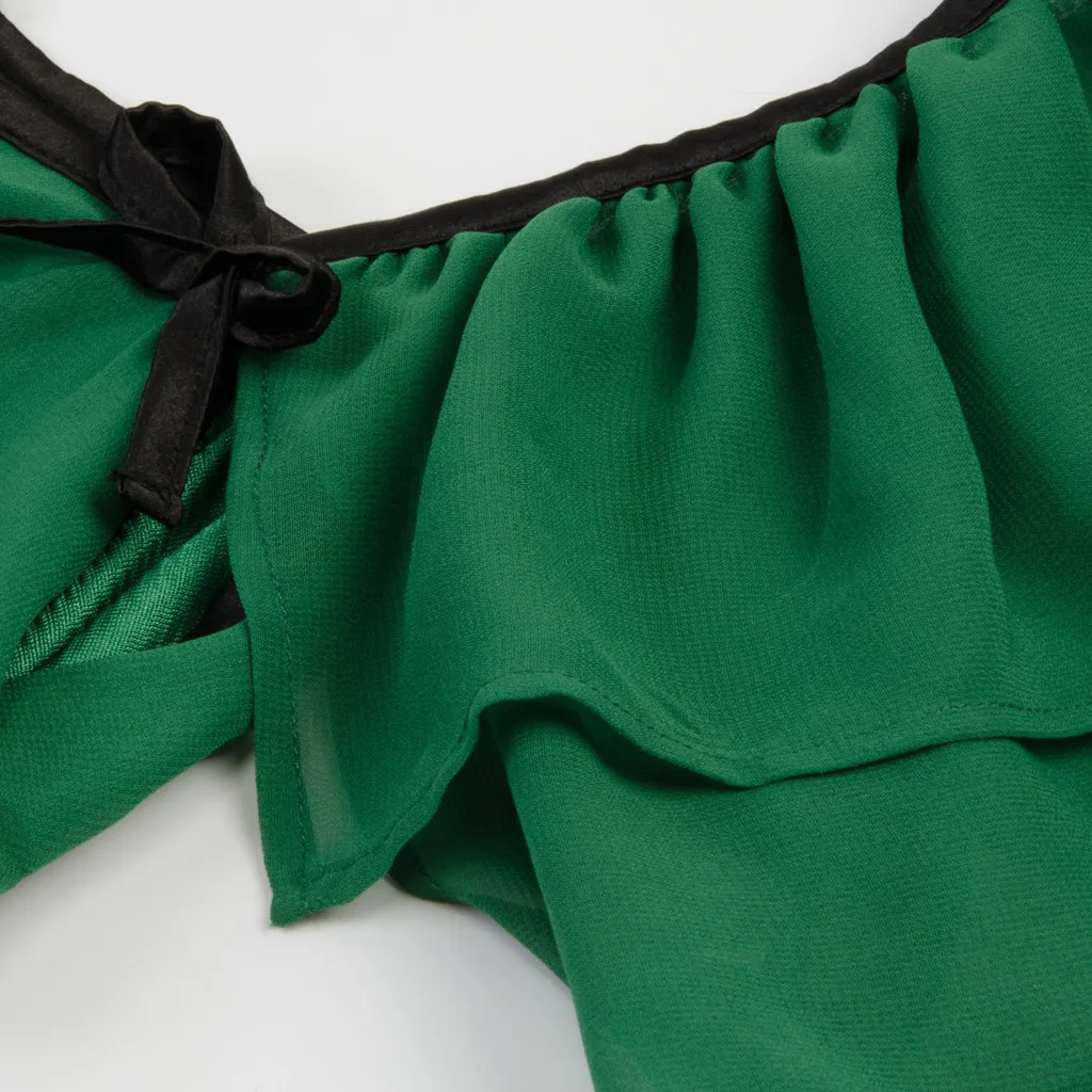 Новое поступление 2019 женское элегантное винтажное шифоновое платье с