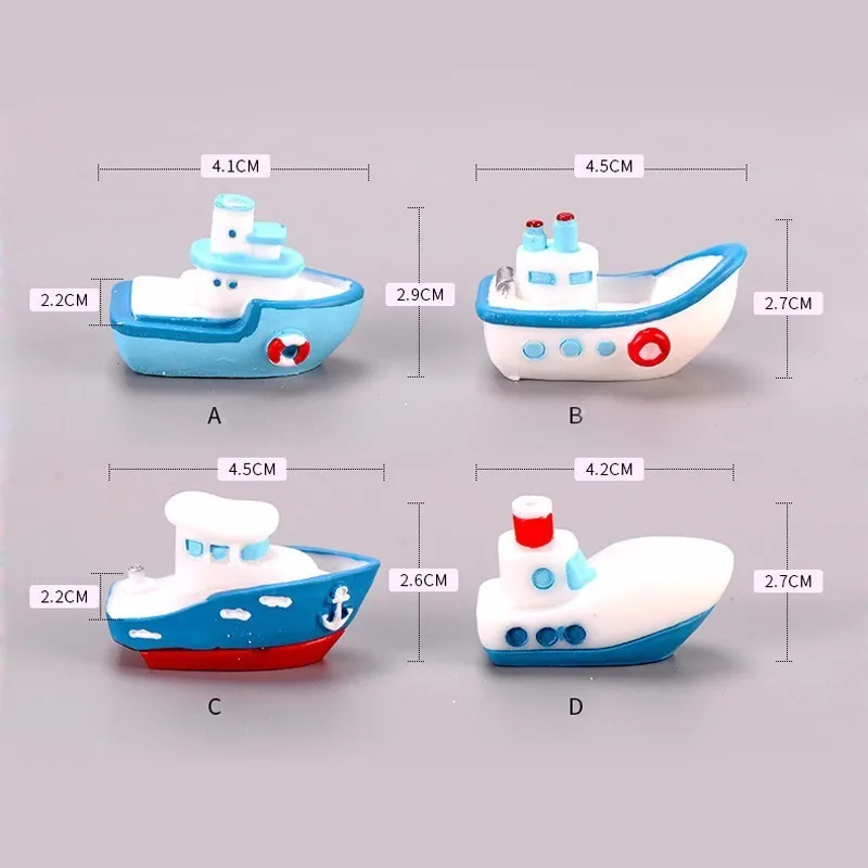 Модель лодки в средиземноморском море фигурка аквариумное украшение