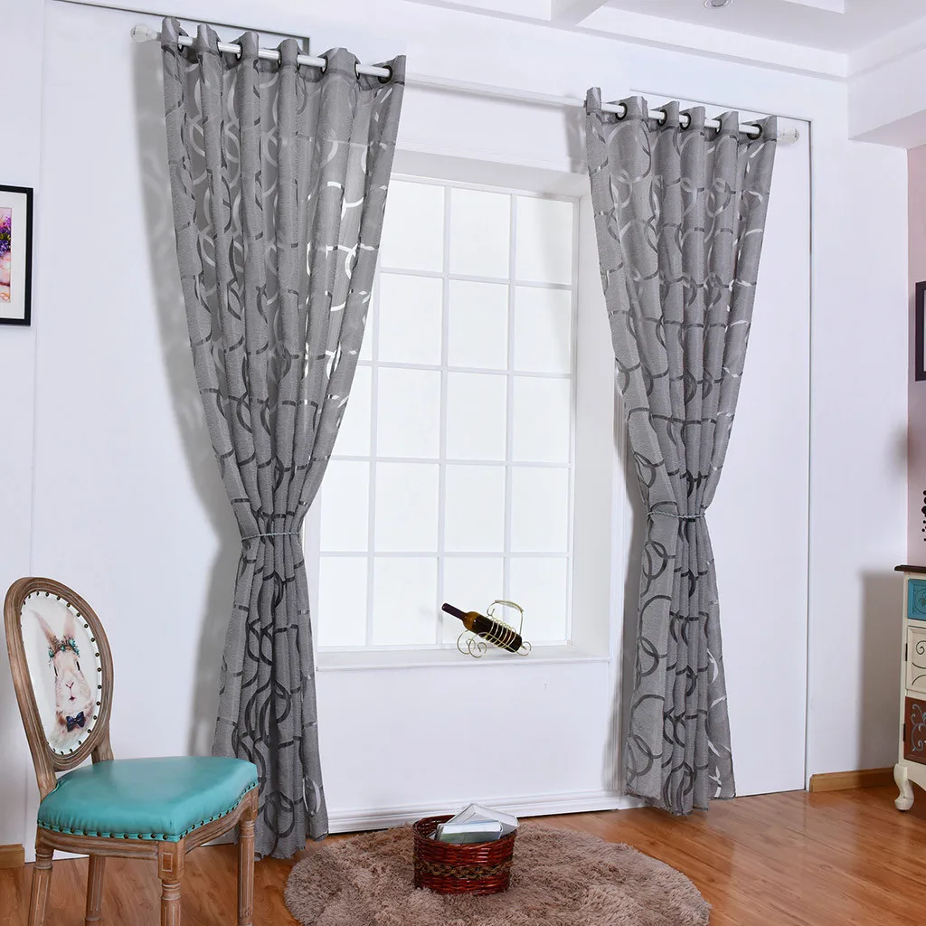 2 шт. простые ветровые экраны в форме пузыря круглые оконные шторы с цветами