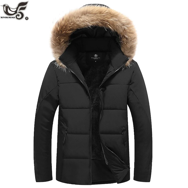 XIYOUNIAO мужская зимняя куртка плюс размер L~ 7XL 8XL 9XL из искусственного меха с капюшоном флисовая утепленная ветровка хлопчатобумажная с мягкой набивкой парка пальто для мужчин