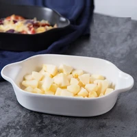 creative ceramic plates cheese baked rice tray baking oven tableware ceramic ears western dishes steak dishes baking plat