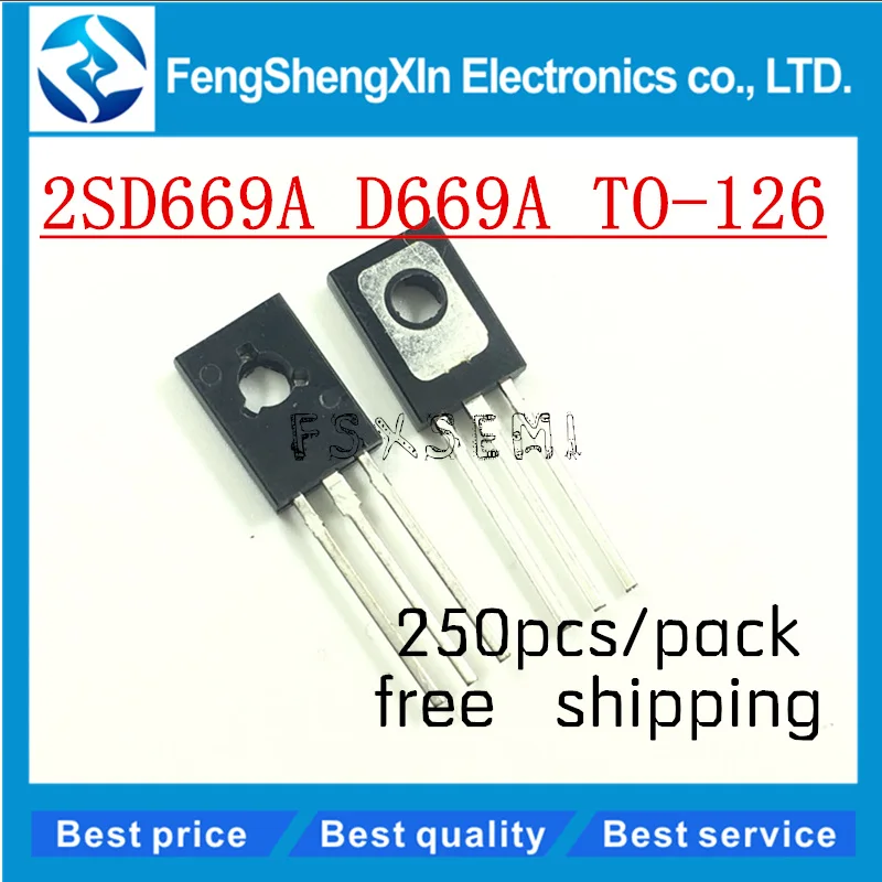 250 шт./лот Новый 2SD669A D669A TO 126 pnp транзистор большой мощности|lot lot|transistor powertransistor |