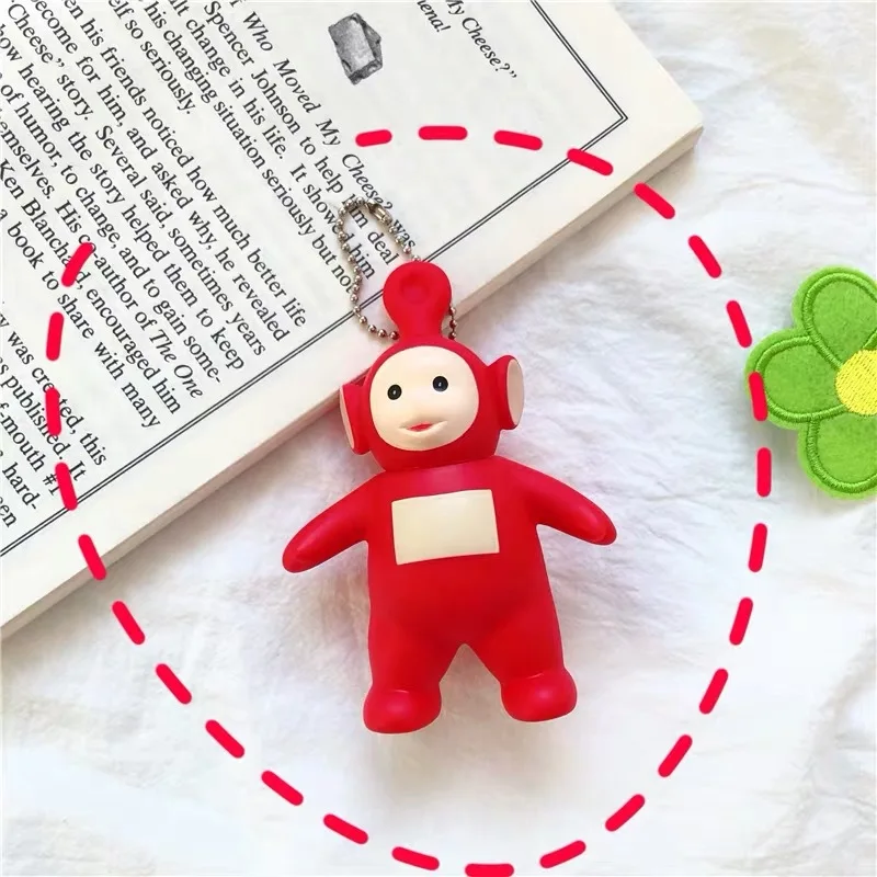 Подвеска на цепочке для ключей Teletubbies креативный мультяшный брелок декорация