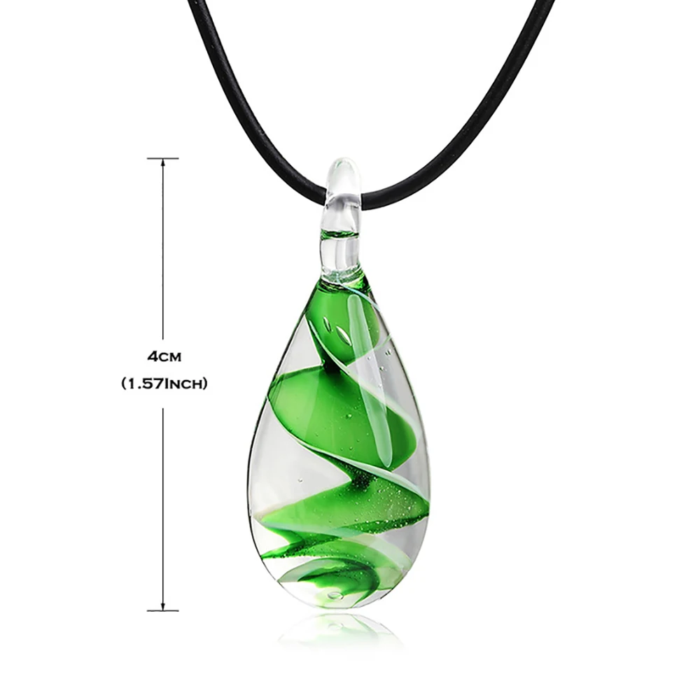 Ожерелье BOEYCJR с подвеской в виде капли воды 5 цветов|glass necklace|drop necklacependant necklace |
