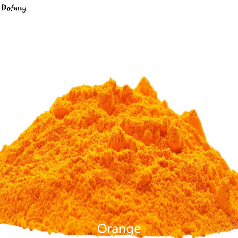 Неоновый оранжевый цвет флуоресцентный пигмент фосфорный порошок 100 г/лот