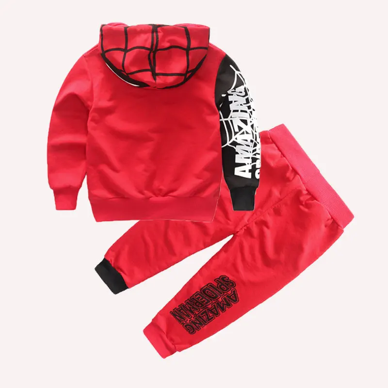 1st clothes in the spring of new model The boy cool van spider-man quality virgin suit children Spider-man C1 | Детская одежда и