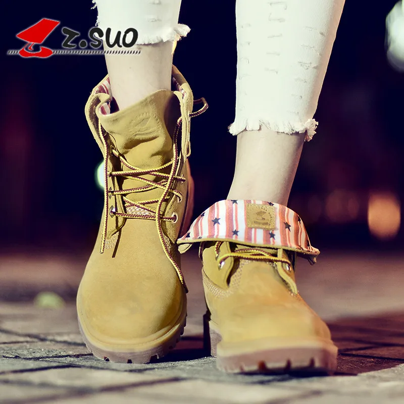 Z. бренд suo/женские ботинки из натуральной кожи модные женские ботильоны осенняя