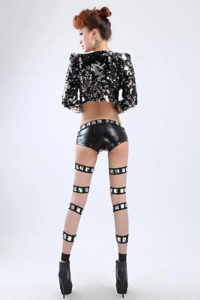 Sparkly Rhinestones Bandage Pants Bling Glass Stones Hollow out Trousers European Bar Female Singer Dancer Jazz Stage Costume