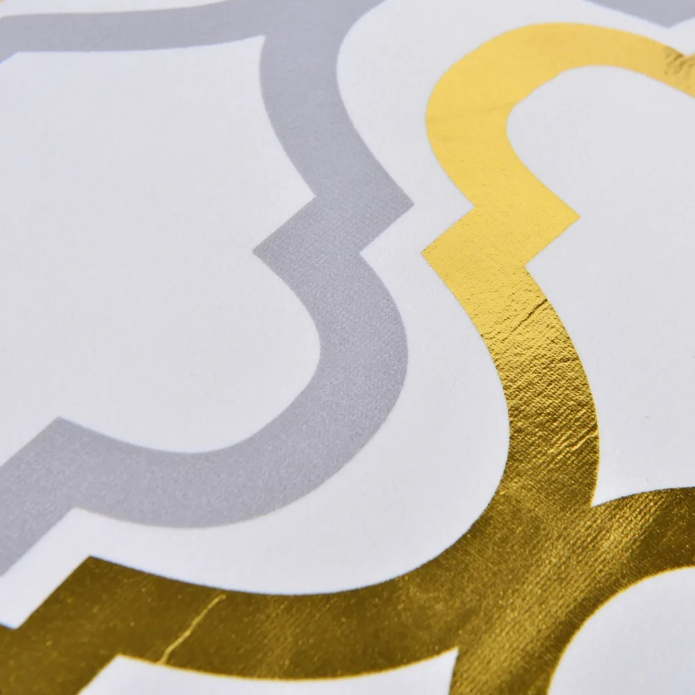 Осенний плюшевый съемный текстильный чехол для подушки позолоченный стиль