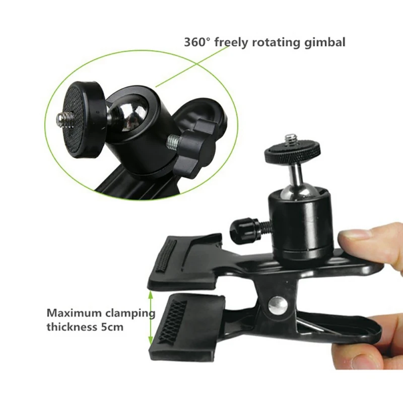 360 Degree Rotating Strong Clamp Universal Clip For Gopro Hero 7 6 5 4 3 2 1 Sjcam Xiaomi Yi Sports Action Camera Accessories |