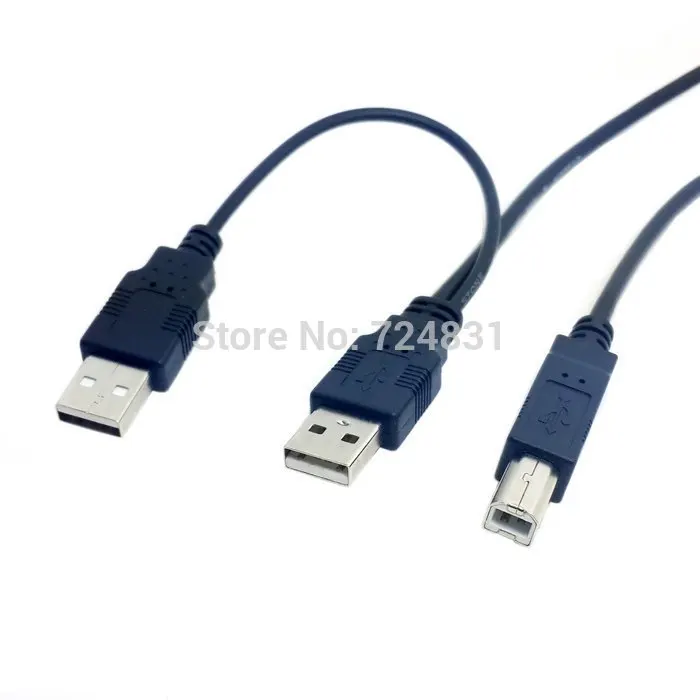 CY 80cm Dual USB 2.0 Male to Standard B Male Y Cable for Printer & Scanner & External Hard Disk Drive
CY 80cm Dual USB 2.0 Male to Standard B Male Y Cable for Printer & Scanner & External Hard Disk Drive