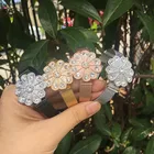 Роскошные Красивые Подвески Somsoar Jewelry 2,7 см в виде цветов, подходят для сетчатого браслета 10 мм и кожаного браслета 10 шт.лот