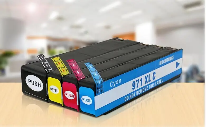XIMO 1BK + 1 набор совместимых струйных картриджей для HP970 971 HP Officejet Pro