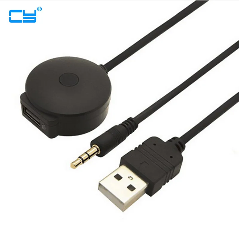 

USB & 3.5mm AUX to Bluetooth Audio Aux & USB Female Adapter Cable For Car BMW & Mini Cooper