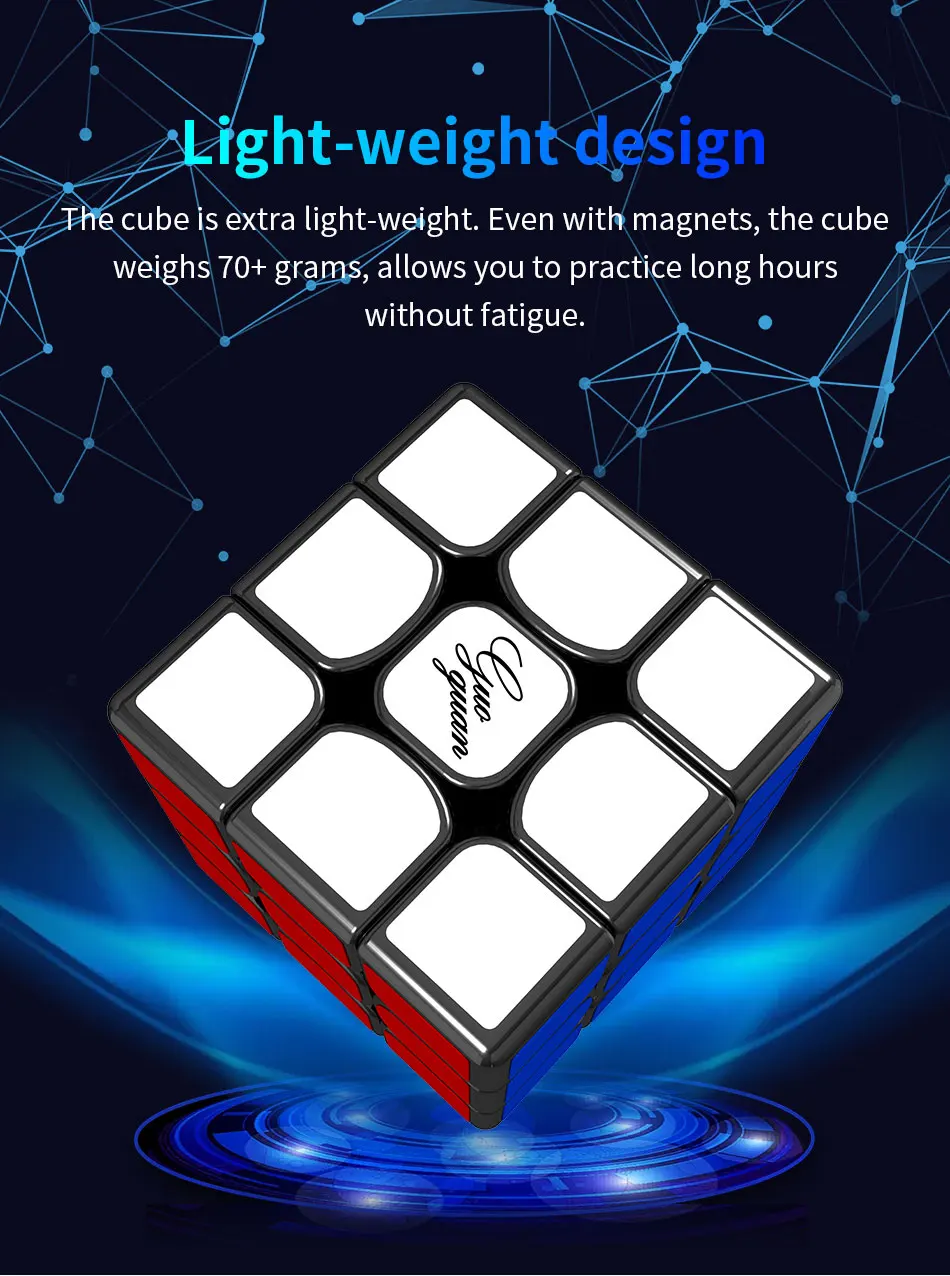 MoYu GuoGuan YueXiao EDM 3x3 YueXiao E Магнитный куб головоломка Профессиональный MoYu 3x3 магниты кубики для превышения скорости