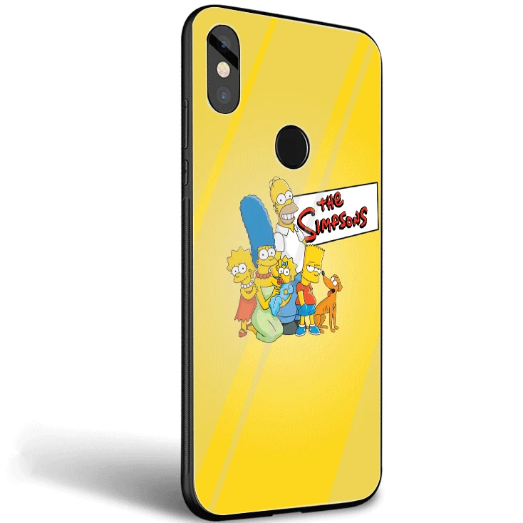 Чехол для мобильного телефона со стеклянными симпсонами Xiaomi Mi 8 Lite A1 A2 5X 6X 9 Redmi Note 5