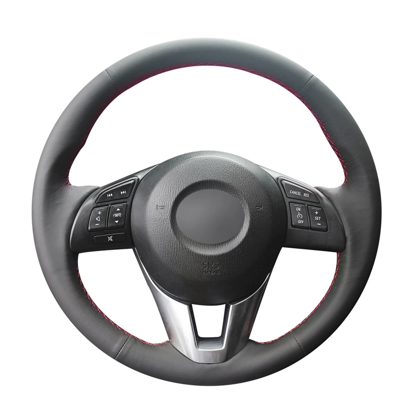 Искусственная кожа PU для Mazda 3 Axela 6 Atenza 2 Чехол рулевого колеса автомобиля Scion iA Toyota