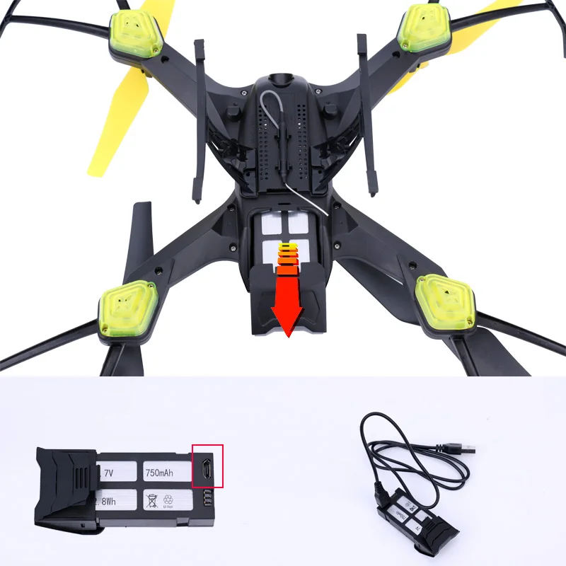 Радиоуправляемый квадрокоптер Дрон с камерой HD 0.3MP 2MP WiFi FPV камера Дистанционное