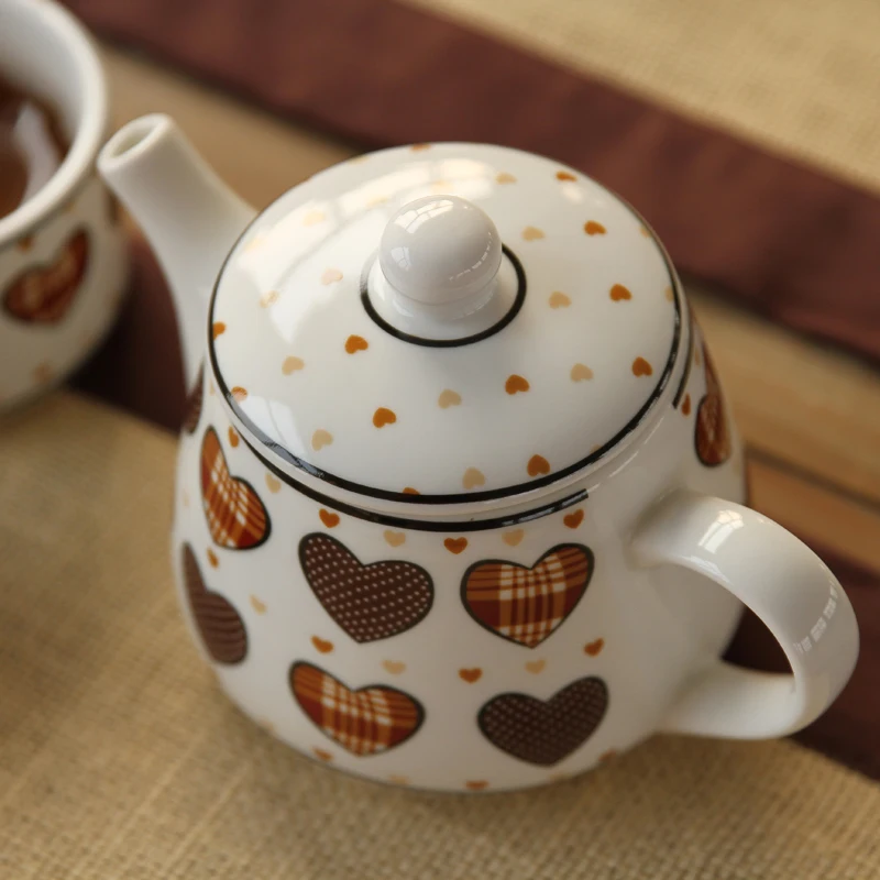 Cold water jug ceramic kettle set 3 piece suit a suspicious tea cup with high temperature are | Дом и сад