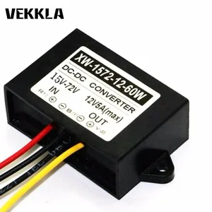Новый водонепроницаемый понижающий преобразователь IP67 DC15-72V в 12 в пост. Тока 5A 60 Вт преобразователь источника питания модуль регулятора понижающий преобразователь мощности