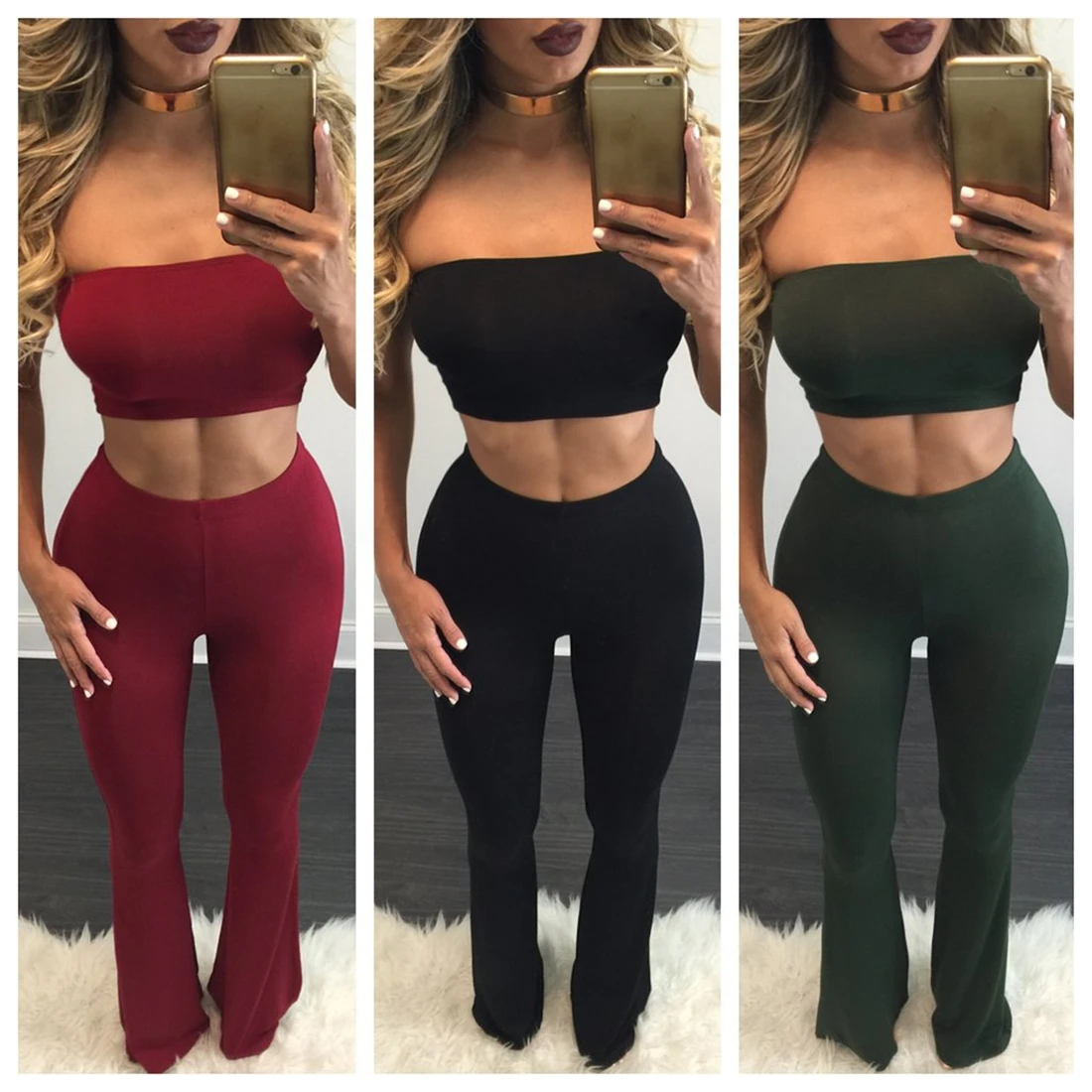 Модные Длинные Комбинезоны стрейч плюс размер Bodycon Женский сексуальный
