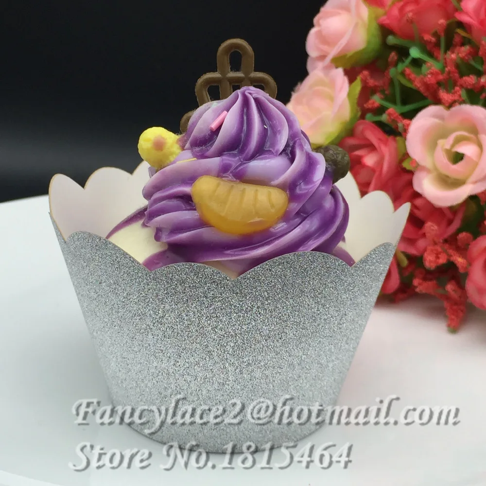 50 шт. блестящая подкладка для выпечки бумажные украшения свадьбы дня рождения