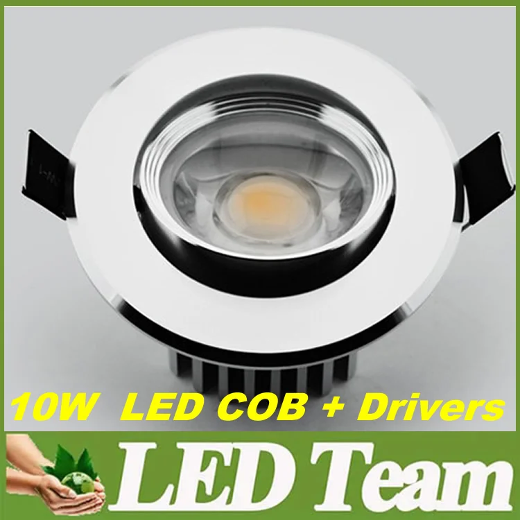 Warranty 5 Years + Super Bright 10W Dimmable Led COB Downlights 120 Angle Fixture Lights Drivers CE&ampROHS CUL | Освещение
