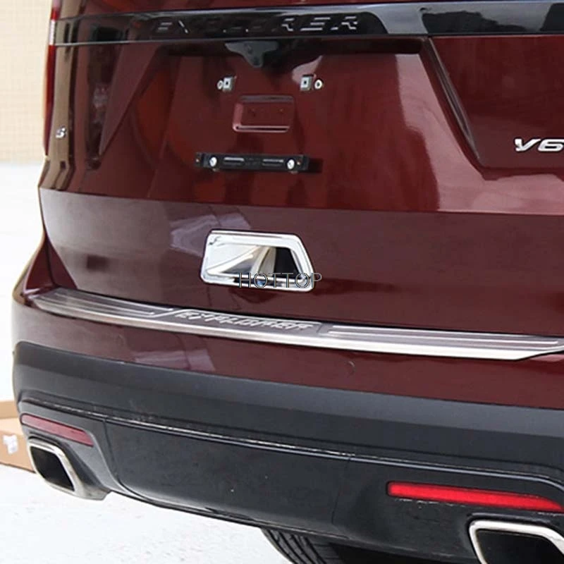 Стайлинг автомобиля HOTTOP задняя крышка двери хромированная отделка для Ford Explorer 2013