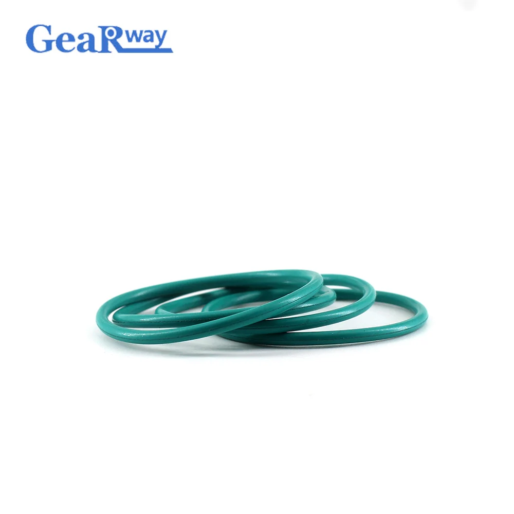 

Gearway 1.9mm CS O Ring Seal Gasket Green FKM O Ring Seal Washer 5/5.5/6/6.5/18/19/20mm OD Oil Resistance O Ring Sealing