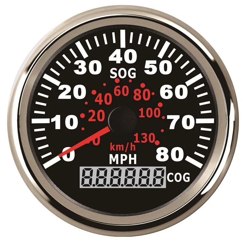 GPS спидометр для мотоцикла 80 миль/ч 130 км/ч 9 32 в|Спидометры| |
