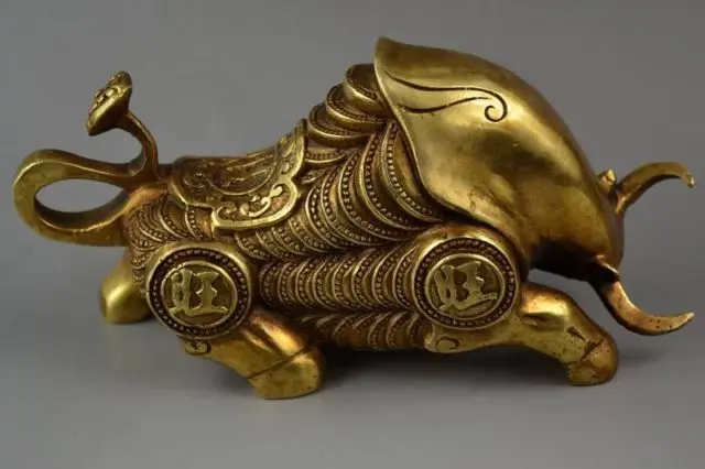 Продуманная китайская ручная работа медные РЕЗНЫЕ монеты на все тело статуя