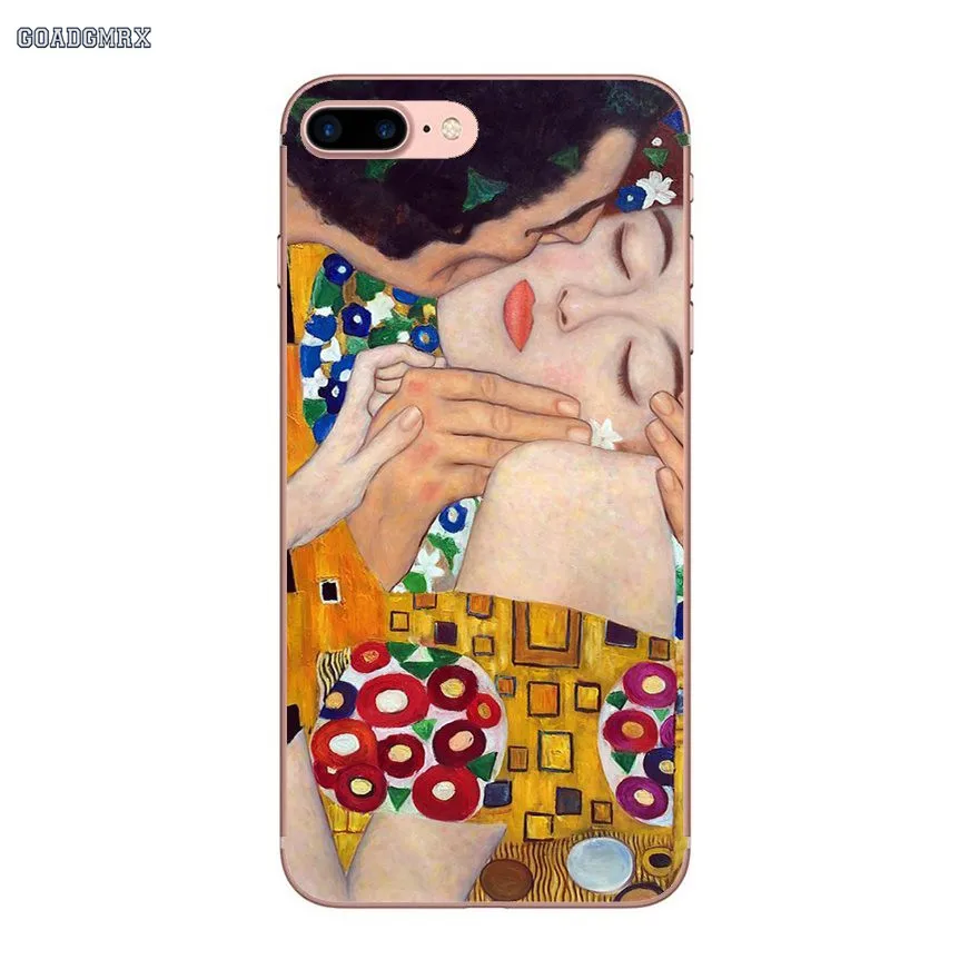 Прозрачный мягкий чехол для Huawei P Smart P8 P9 P10 Lite Y6 Y7 Y9 Prime Pro 2017 2018 2019 Gustav Klimt The Kiss Art |