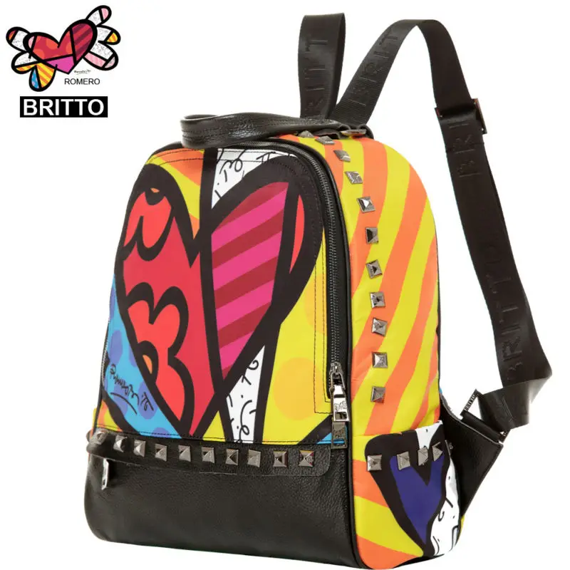 2017 Purchase BRITTO Printing Backpack Student School Bags Graffiti Style Bookbags Vintage Laptop Backpacks | Багаж и сумки