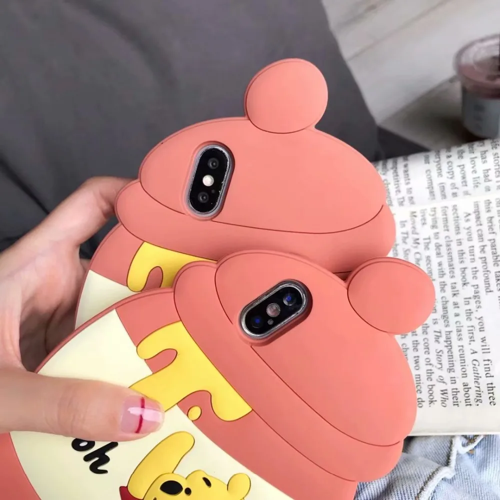 ORYKSZ мультфильм Медведь чехол для телефона iphone XS Max XR X 7 6 S 8 плюс чехлы Модные