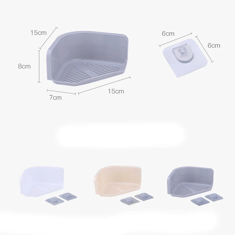 BASUPPLY 1PC Bathroom Corner Shower Shelf Shampoo Makeup Storage Holder Kitchen Rack Organizer (3 Colors) | Дом и сад