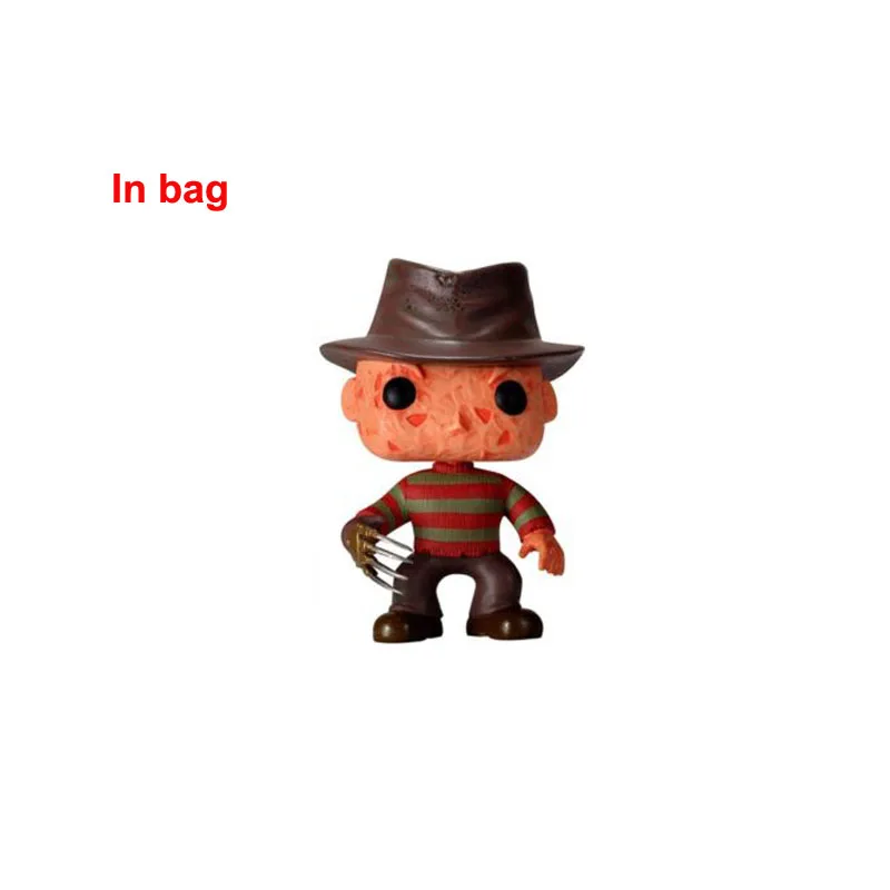 02Freddy Krueger bag "Кошмар на улице Вязов" 02 Фредди Крюгер Виниловая фигурка модель игрушки фильмы действие брелок кукла украшение подарок для детей - Цвет: 02Freddy Krueger bag
