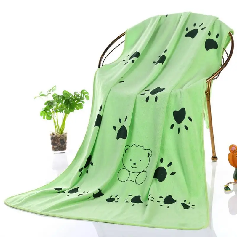 140 x 70cm Pet Super-sized Microfiber Strong Absorbing Water Bath Towel Dog Towels Durable Cat Supplies |