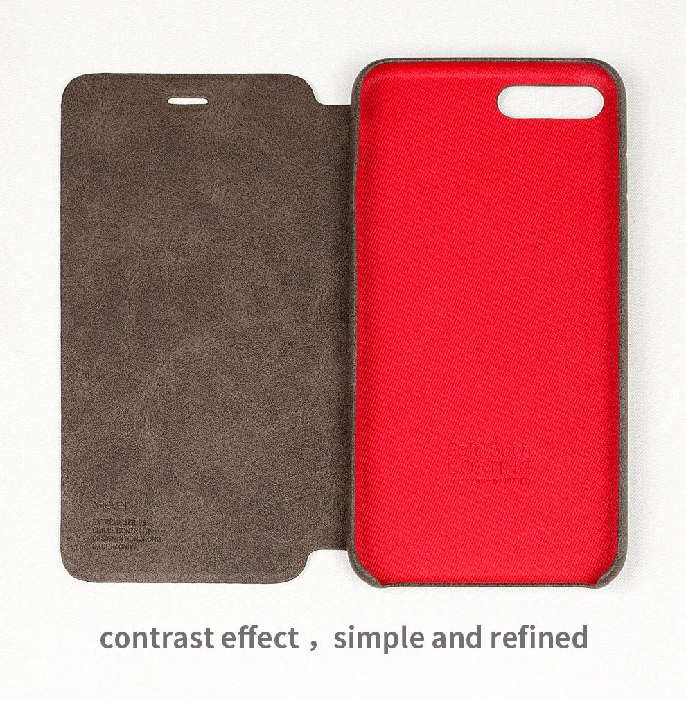 Vintage PU Leather For iPhone 7 Plus Case Phone Cover Protective stand Flip Original Retro Ultra thin 8 |
