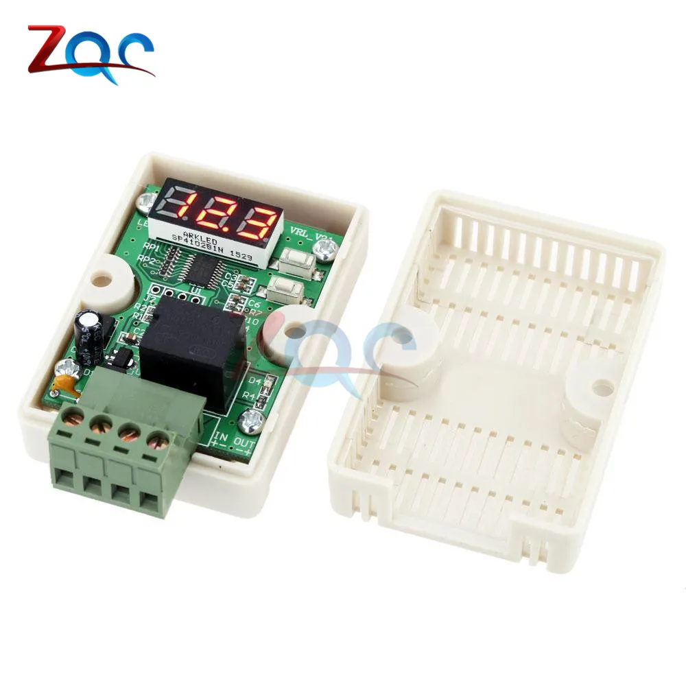 

DC 12V Relay car battery Undervoltage Module protection controller Power switch Voltage time delay power on/off adjustable