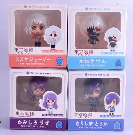 4 шт./компл. персонажи аниме Токийский Гуль KEN KANEKI милая коллекция экшн-фигурки