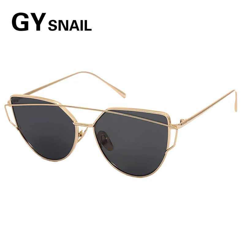 GYsnail винтажные роскошные солнцезащитные очки для женщин Кошачий глаз