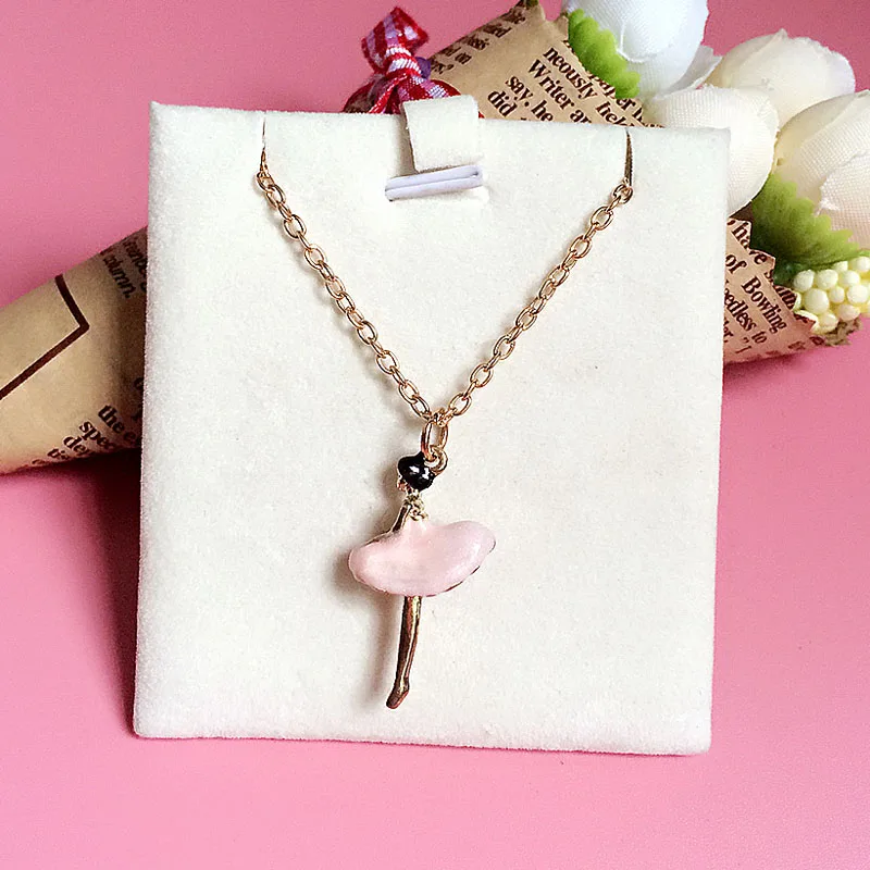 Кулоны для женщин розовый балетный кулон девушек ожерелье кулоны амулет балет