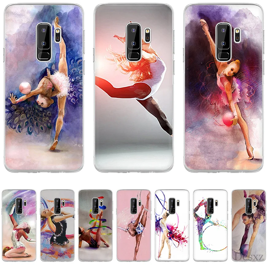 Чехол для samsung A7 A9 A10 A20 A30 A40 A50 A60 A70 A5 A6 A8 Plus J3 J5 J6 J7 спортивный гимнастический