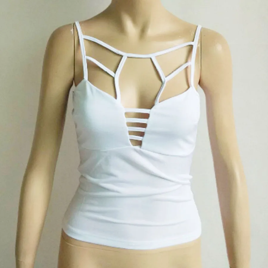 Европейские и американские женщины сексуальные майки майка модные твердые