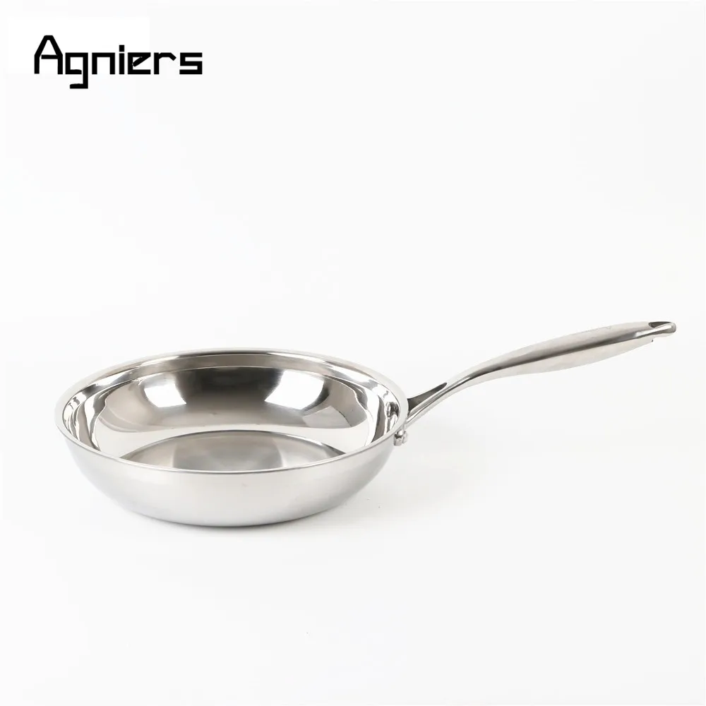 

Agniers 28cm Multi-Ply Clad Stainless-Steel 11-Inch Frying Pans Edge Skillets