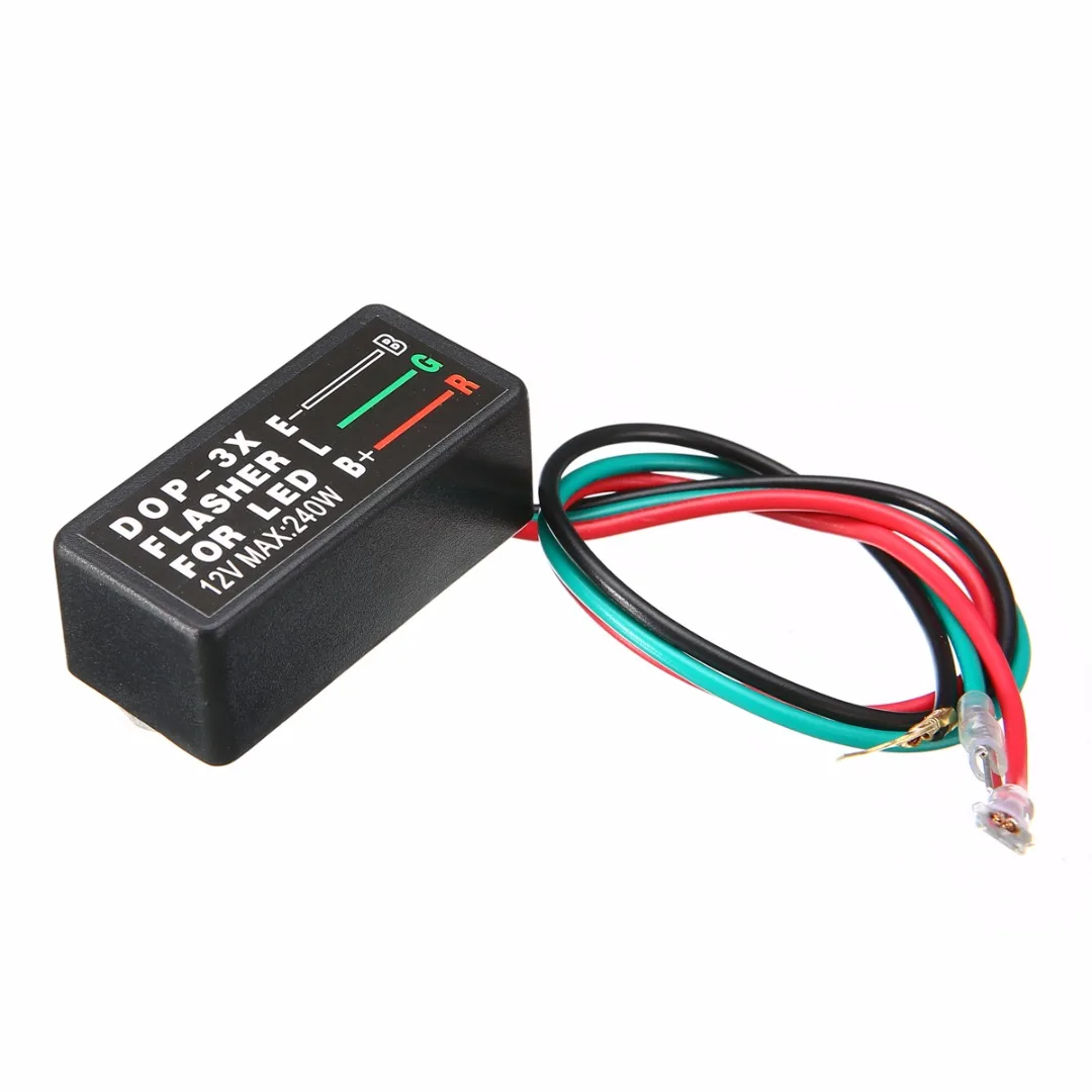 

12V 3Pin Motorcycle Universal LED Turn Signal Light Flasher Blinker Relay Flash Strobe Controller Flasher for Car / Motorcycle