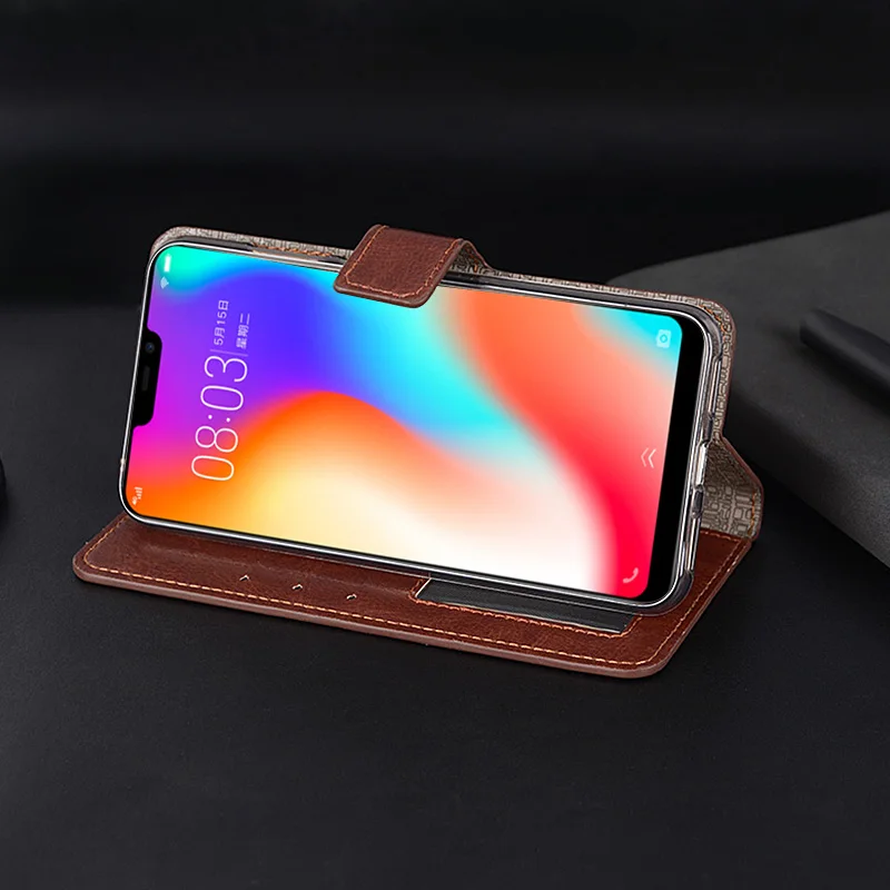 For Vivo Y83 Y83A Case 6.22&quot Luxury Flip PU Leather Cases Wallet Card Slot Stand Photo Frame Retro Phone Cover Y81 | Мобильные
