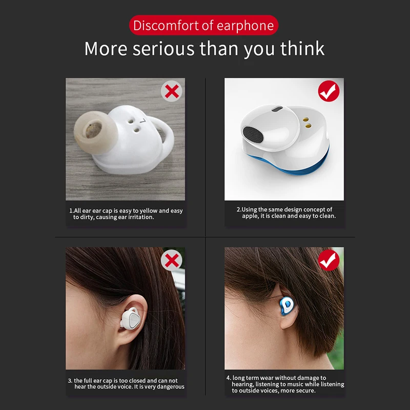 Беспроводные наушники Mini Twins Mpow TWS-SE6, Bluetooth 5,0, стерео наушники с Подавлением Шума, водонепроницаемые наушники с зарядным устройством