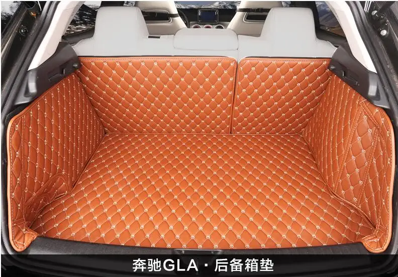 Полный задний багажник кассетного Коврики Этаж протектор ног pad S для Benz gla X156 200 220